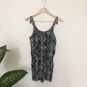 Black and white romper